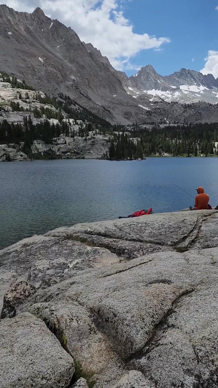 Anglers Fishing at Blue Lake 🎣💧⛰️